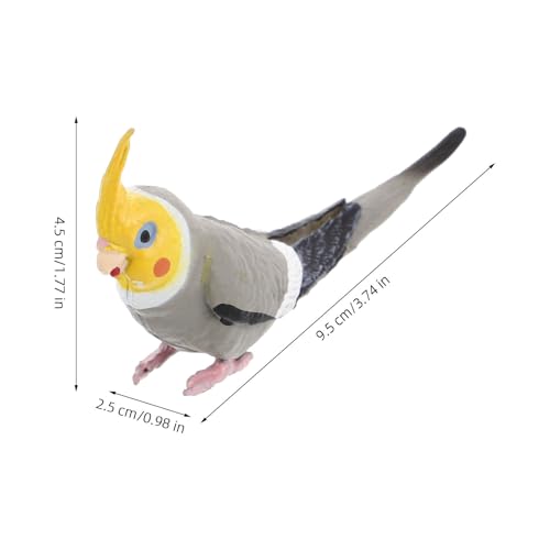 Figura de pájaro artificial realista: modelo cacatúa para decoración exterior 2