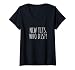 Womens New Tits, Who Dis? Funny Boob Job Breast Implants V-Neck T-Shirt