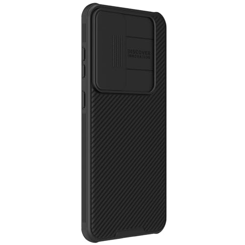 Image of Nilkin Classic Series Compatible for Samsung S24 Plus Case with Camera Cover, [Camera Lens Protector] [Scratch-Resistant] [360 Full Protection] Shockproof Slim Phone Case (Black, S24plus)