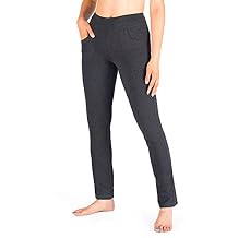 Yogipace Womens Petite/Regular/Tall 5 Pockets Straight Leg Yoga Dress Pants, Slim Fit Stretch Pants for Everyday & Casual