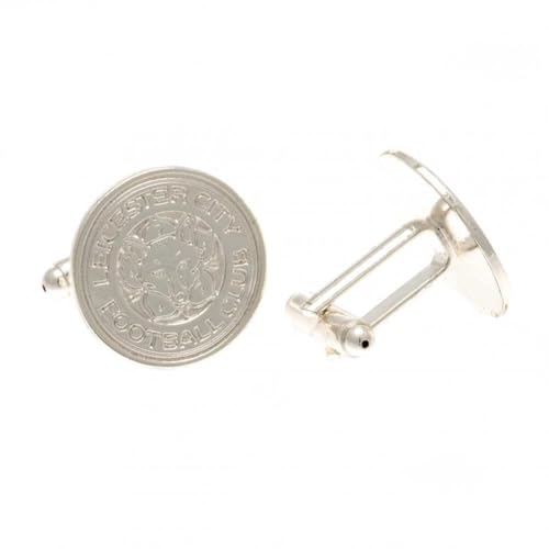 Image of Leicester City F.C. Silver Plated Cufflinks CR Official Merchandise