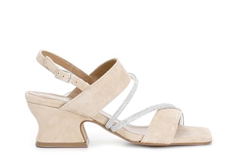 Sandale 2 brides en cuir daim idéale pour vos soirées d'été illuminées