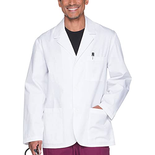 bsf uniforms Men's White Polycotton Full Sleeves Small Size Lab Coat for Hospital Staff: Ideal for Doctors, Surgeons, Nurses, Hospital Staff Etc-picture-10