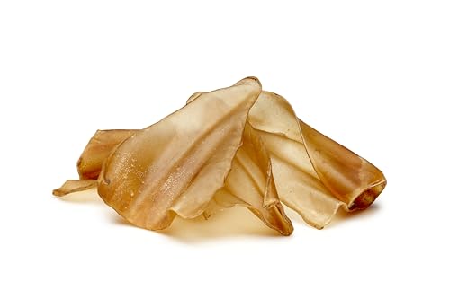 Frigera Rinderohren 10 STK, 200g – Natürliche, Proteinreiche Leckerlis für Hunde,Gluten- und Getreidefrei, Hochwertige Hundesnacks ohne Zusatzstoffe