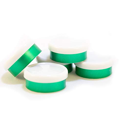 20mm Dual Tone Flip Top Seal (White/Green) (25)