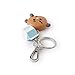 BT21 SHOOKY Character Mini Cute Figure Keychain Key Ring Bag Charm with Clip, Brown