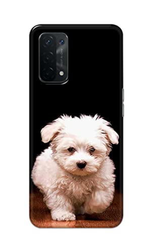 Image of PRINTFIDAA� Printed Hard Back Cover Case for Oppo A54 5G | Oppo A74 5G | Oppo A93 5G | Oppo A93s 5G Back Cover (Puppy Dog) -2808