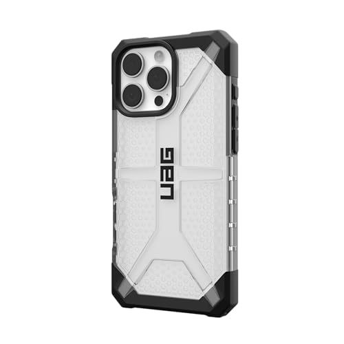 Image of Urban Armor Gear UAG Plasma Rugged Lightweight Slim Shockproof Protective Case /Cover Compatible with iPhone 16 Pro Max (6.9-Inch) (2024), Wireless Charging Compatible - Ice