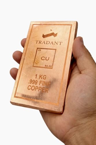 Image of PURE COPPER BAR 99.9% PURE COPPER 1 KG (1 KILO) (1 kg)