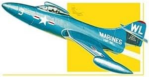 AMT Grumman F9F Panther Fighter Jet 1/48 Scale Airplane Model Building Kit