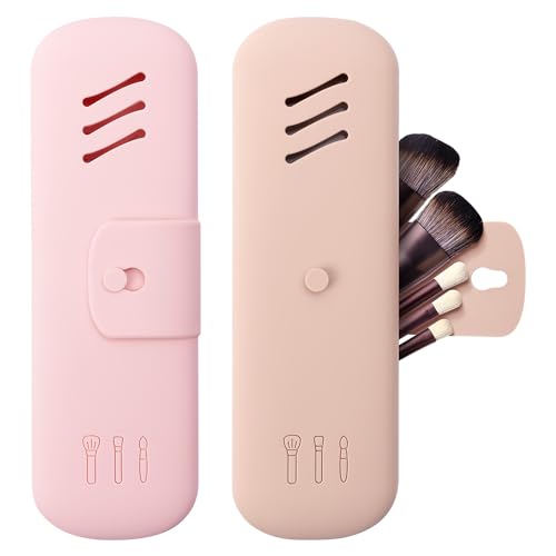 Travel Makeup Brush Holder Silicone Organizer Bag