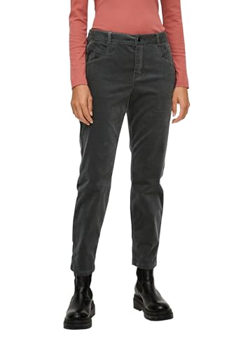 s.Oliver Damen Cord-Hose, Relaxed Fit Green, 38