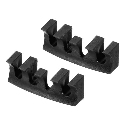 M METERXITY 2 Pack Badminton Stringing Racquet Load Spreader - Badminton Pressure Reducer Stringing Protector Threading Machine Adapter for Repair Fixing (Black)