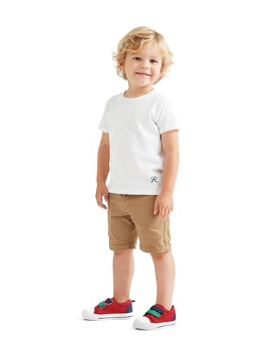 Image of K KomForme Toddler Boys & Girls Shoes Kids Canvas Sneakers with Cartoon Dual Hook and Loops