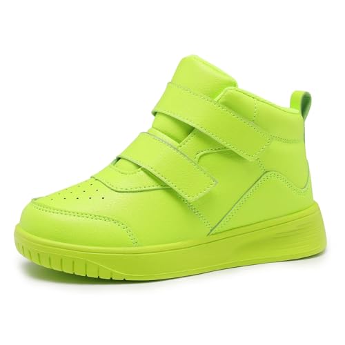 Image of Boys Girls Sneakers for Kids High Top Casual Lightweight Classic Adjustable Strap Dual Hook and Loops Running Shoes
