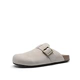DREAM PAIRS Suecos Zuecos para Mujer con Hebilla Ajustable, Mules Mujer Zapatos Casuales para Dama,Size 24.0...