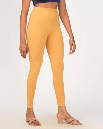 Image of Loveit Womens Solid Viscose Slim Fit Ankle Length Leggings