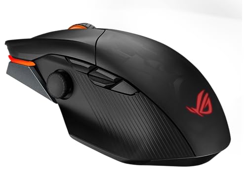 ROG Chakram X Origin Gaming Mouse, Tri-Mode Connectivity (2,4 GHz RF, Bluetooth, Wired), 36000 dpi Sensor, 11 pulsanti programmabili, Detachable Joystick, Paracord Cavo, Black - Mouse gaming - Immagine 11