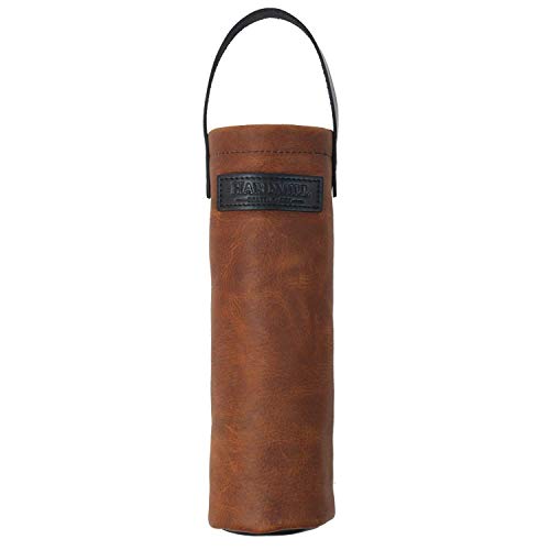 Wine Tote - Leather - Cognac - Made in USA