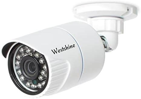WESTSHINE 5MP 4-in-1 Bullet Security Camera AHD/TVI/CVI/Analog CCTV Camera 3.6mm HD Lens IR Nightvision Wide View Angle IP66 Weatherproof Outdoor/Indoor Home Surveillance
