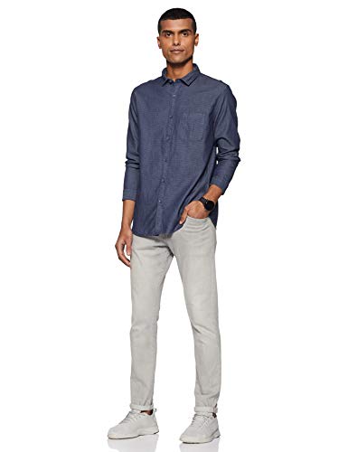 Image of John Miller Men's Solid Slim Fit Casual Shirt