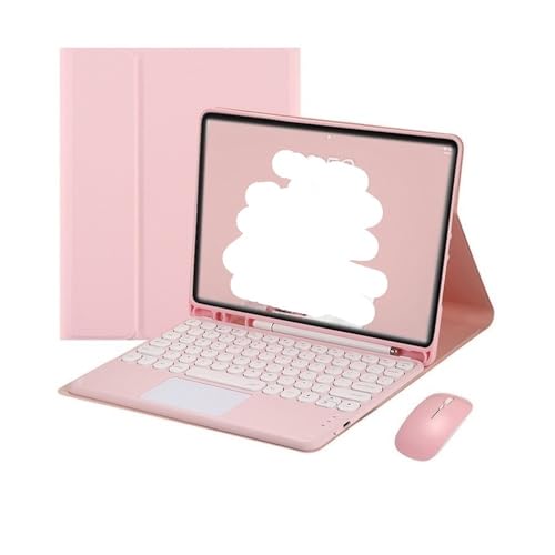 Coque magnétique iPad Air 13 2024 transformable en station de travail rose