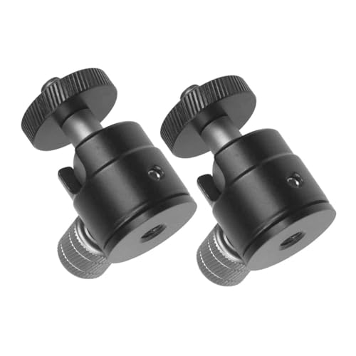 Angoily Spherical Gimbal Ball Head Metal 360° Rotation Camera Tripod Mount Aluminum Alloy Stable Reliable