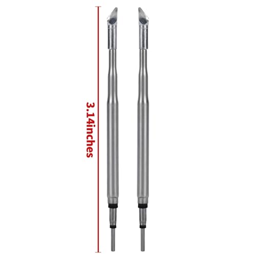 Image of YIHUA C120-Compatible Type-K 2 Pcs Soldering Tip Set (A-Side Tip+ B-Side Tip) ONLY for YIHUA 982D-I, 982D-I PRO, 948D-IV, 948D-V and 982D-III (716C Handpiece) Hot Tweezer Soldering Station