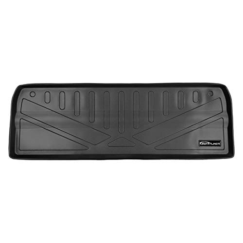 SMARTLINER All Weather Custom Fit Cargo Trunk Liner Floor Mat Behind 3rd Row Black for 2015-2021 Kia Sedona