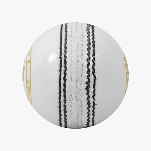 Image of DSC Swing 4-Piece Premium Leather Ball, Hand Stitched for Enhanced Swing & Shape Retention (White, Pack of 1)