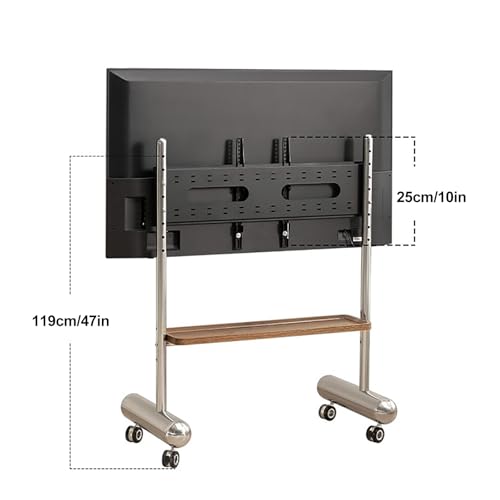 Soporte móvil para TV con ruedas ajustable en altura 70-88in miniatura 2