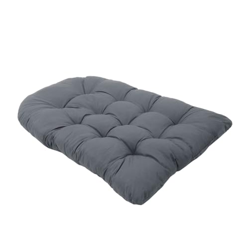 OPIGJUFD cojín para Silla Colgante Cojín for Silla en Forma de U, cojín for Asiento Columpio, for Colgante, for Respaldo, for Cesta PP, 47 x 31,5 Pulgadas para Relax al Aire Libre(Dark Gray)