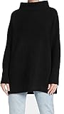 Free People Women's Ottoman Slouchy Sweater, Black, L