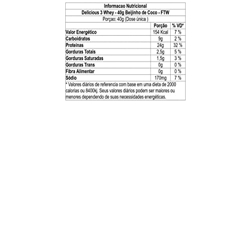 Fitoway Delicious 3 Whey - Ftw - Dose Única 40G