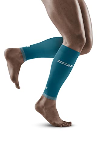 Image of CEP ultralight calf sleeves, petrol /light grey, men, III