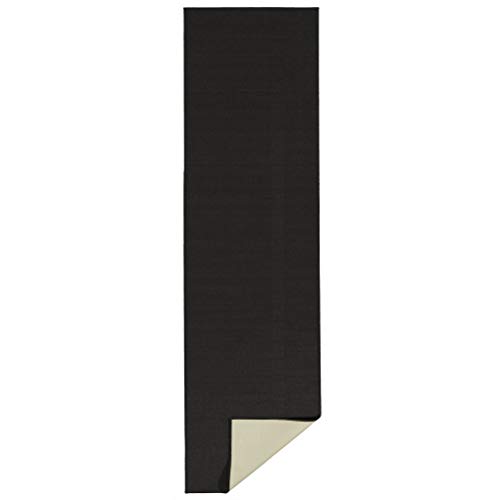 Sweet Home Stores Sh Collection Solid Rubberback Indoor Runner Rug, 2'7" X 9'10", Black #TOP2