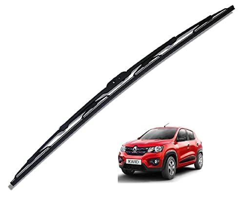Image of Euro Care Metal Type Wiper Blade Compatibility with Renault Kwid Windshield Car Wiper Blade Size D-24
