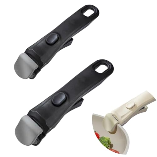 2 pièces Poignée amovible universelle pour poêles, poignée détachable pour poêles, gain de place, résistante, poignée amovible pour la cuisine,...