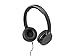 Monoprice Hi-Fi Lightweight On-Ear Headphones - with in-Line Play/Pause Controls and Built-in Microphone, Black