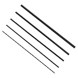 Varilla de carbono de alta resistencia: la varilla de 10 cm ofrece una durabilidad excepcional para reparaciones duraderas, piezas de reparación de cañas de baitcasting, accesorios de pesca para hombres