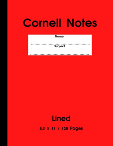 Cornell Notes: Lined / 8.5 x 11 / 120 Pages (Cornell Notebooks) image 2