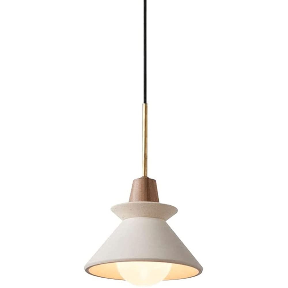 PLQWUJD Exquisite Chandelier Cement Pendant Light Modern Industrial Ceiling Hanging Lighting Fixture Chandelier with Shade for Kitchen Island Dining Room Living