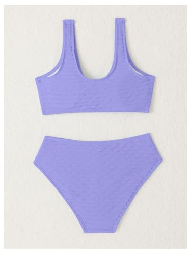 Image of SOLY HUX Girl's V Neck Ring Linked Bikini Sets Bathing Suits Two Piece Swimsuit
