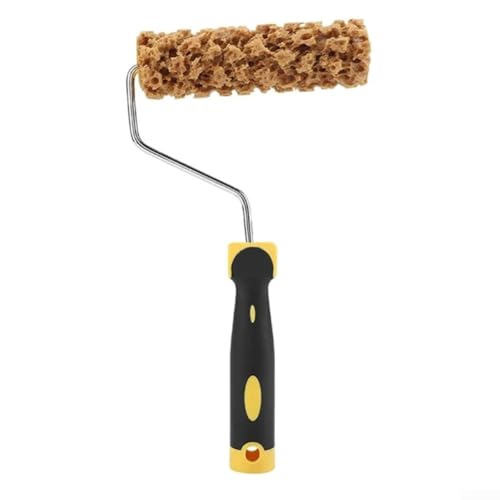 Snowchecking Texture Pattern Paint Roller Brush，Imitation Seaweed Cotton Roller Pattern Paint Texture Tool Painting Tool Brush(M60)