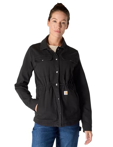 Carhartt Women's TENCEL™ Fiber Series Canvas Coat, Black, Large