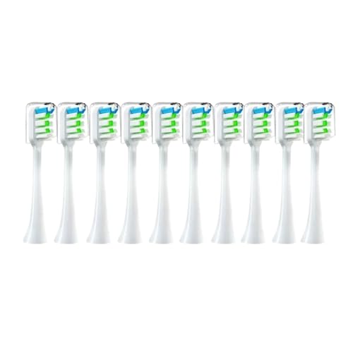 交換用ブラシヘ??ッド 10個入り、 X3 X5 V1 X3U ソフト毛電動歯ブラシ対応(10pcs White)