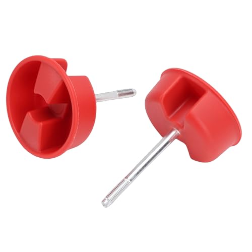 Perilla de panel rígido tornillo de ajuste de precisión metal ABS rojo repuesto JK 2007-2018