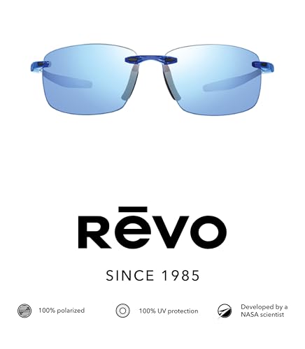 Revo Sunglasses Descend N: Polarized Lens Filters UV, Rimless Rectangle Frame2