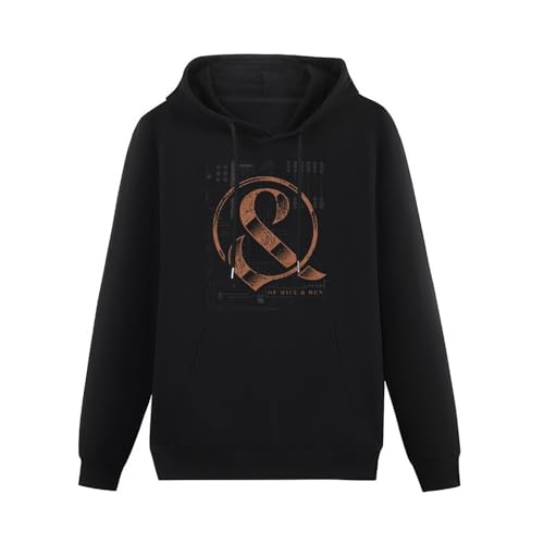 Photo de QISHUBAO of Mice and Men Wired Mens Hoodies Cotton Unisex Black Pullover Sweatshirts L