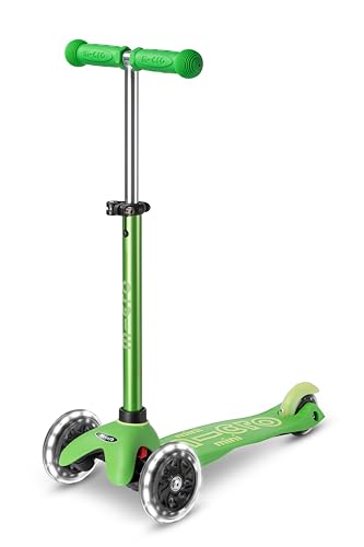 Micro™ Mini Deluxe LED | Kickboard mit LED-Vorderrollen | mitwachsender Lenker höhenverstellbar | ab 2 J. | Kickboard in 7 Farben erhältlich